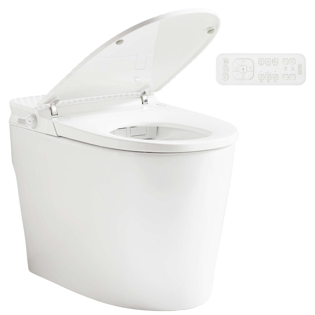 FORNO ACQUA Luxurious Super Smart Toilet. Includes Bidet, Heated Seat, Auto Flush, Auto Lid, Powerful Flush, Ideal for master bathrooms.