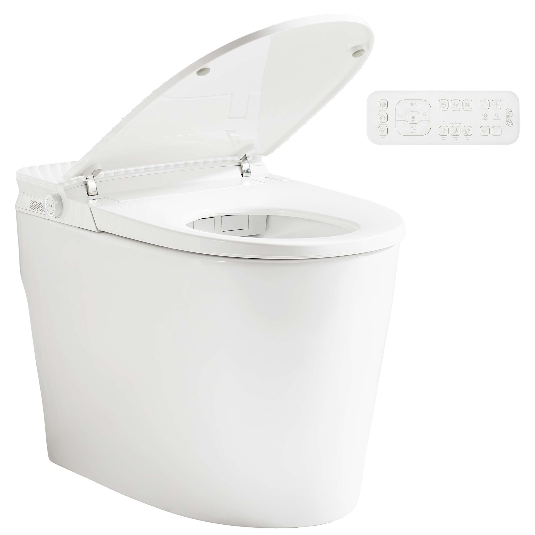 FORNO ACQUA Luxurious Super Smart Toilet. Includes Bidet, Heated Seat, Auto Flush, Auto Lid, Powerful Flush, Ideal for master bathrooms.