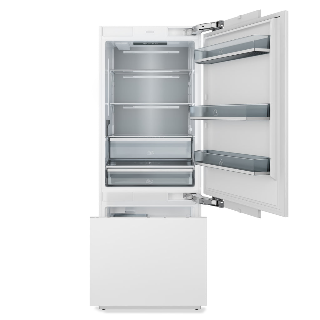THOR Kitchen 30-inch Built-In Panel-Ready Bottom Mount Refrigerator – XRF3016BBP