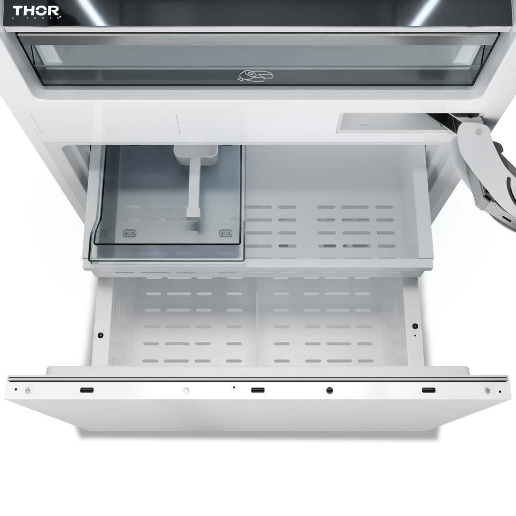 THOR Kitchen 30-inch Built-In Panel-Ready Bottom Mount Refrigerator – XRF3016BBP