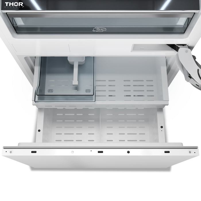 THOR Kitchen 30-inch Built-In Panel-Ready Bottom Mount Refrigerator – XRF3016BBP