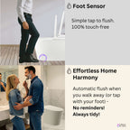 FORNO ACQUA Luxurious Smart Toilet. Includes Auto Flush, Powerful Flush, sleek tankless design Ideal for Powder Rooms.