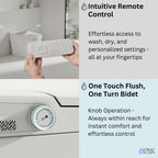 FORNO ACQUA Luxurious Super Smart Toilet. Includes Bidet, Heated Seat, Auto Flush, Auto Lid, Powerful Flush, Ideal for master bathrooms.