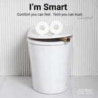 FORNO ACQUA Luxurious Smart Toilet. Includes Auto Flush, Powerful Flush, sleek tankless design Ideal for Powder Rooms.