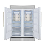 Forno Maderno 2-28-Inch Wide Convertible Refrigerator/Freezer in White, Decorative Trim, 27.2 cu.ft, 84-Inch High, ENERGY STAR Certified