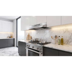 Forno Cappa 30-Inch Under Cabinet Range Hood, Stainless Steel, 200 CFM, Convertible, LED Lighting