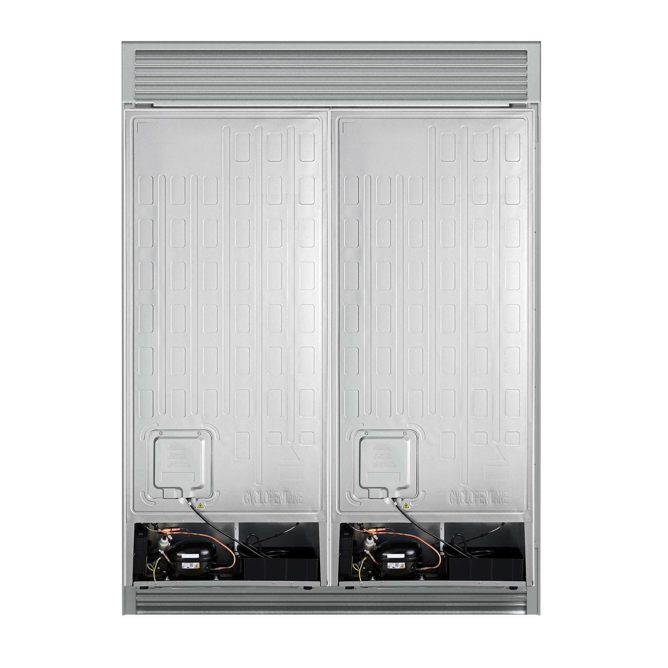Forno Maderno 2-28-Inch Wide Convertible Refrigerator/Freezer in White, Decorative Trim, 27.2 cu.ft, 84-Inch High, ENERGY STAR Certified