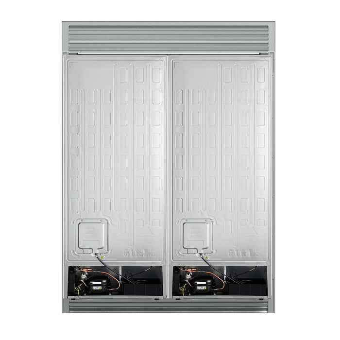 Forno Maderno 2-28-Inch Wide Convertible Refrigerator/Freezer in White, Decorative Trim, 27.2 cu.ft, 84-Inch High, ENERGY STAR Certified