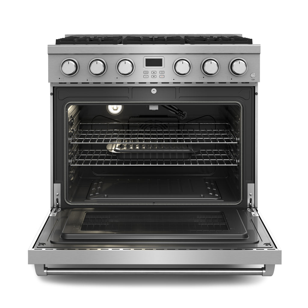 THOR KITCHEN 36-Inch Contemporary Professional Liquid Propane Range – ARG36LP