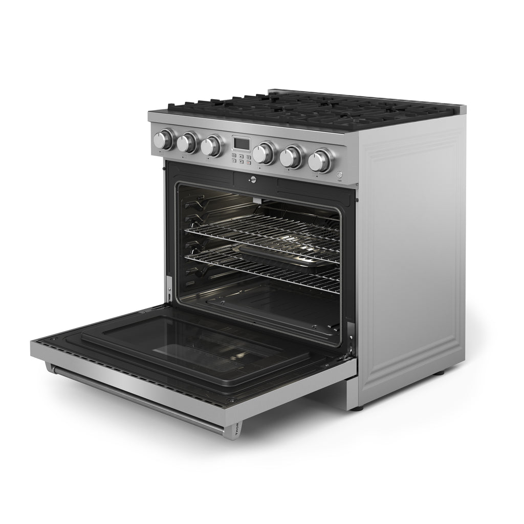 THOR KITCHEN 36-Inch Contemporary Professional Liquid Propane Range – ARG36LP