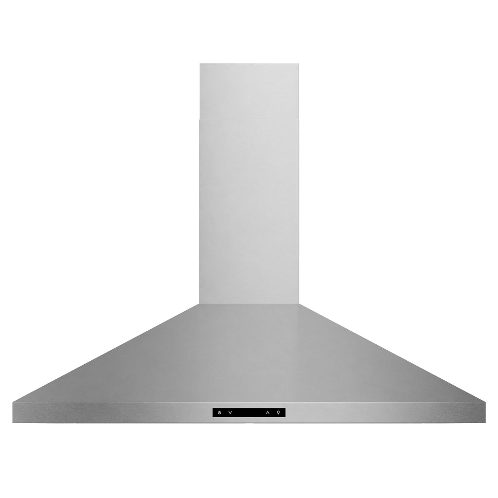 36 Inch Contemporary Wall Mount Pyramid Shape Range Hood – Model ARH36P