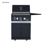 Forno All’Aperto 99,600 BTU Outdoor Kitchen, 5 Burners, Infrared Burners, Side Burner, Black Sintered Stone Countertops, Gas Pizza Oven, Sink Module, Bar & Beverage Center