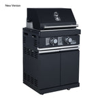 Forno All’Aperto 99,600 BTU Outdoor Kitchen, 5 Burners, Infrared Burners, Side Burner, Black Sintered Stone Countertops, Gas Pizza Oven, Sink Module, Bar & Beverage Center