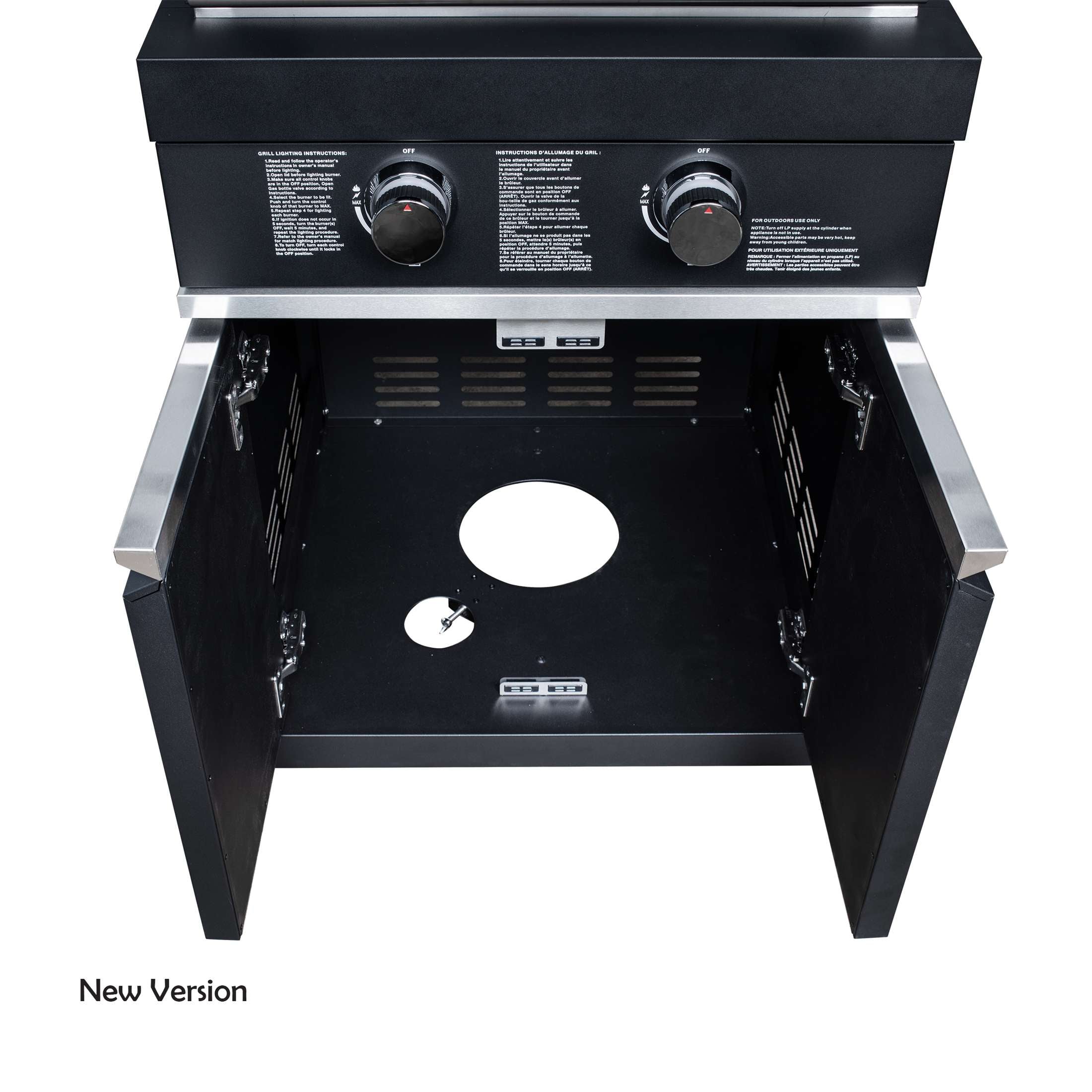 Forno All’Aperto 99,600 BTU Outdoor Kitchen, 5 Burners, Infrared Burners, Side Burner, Black Sintered Stone Countertops, Gas Pizza Oven, Sink Module, Bar & Beverage Center