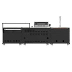 Forno Rimini Outdoor Kitchen: 30" BBQ 62,600 BTU, 4.8 cu.ft. Refrigerators, White Countertops