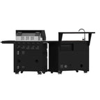 Forno All’Aperto 62,600 BTU BBQ, 3 Stainless Steel Burners, Infrared Burners, Sink Module, Black Sintered Stone Countertops, Bar and Beverage Center