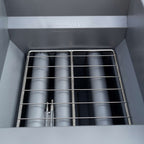 Forno Commerciale Natural Gas Deep Fryer, 3 Burners 90,000 BTU, 40 lbs, Millivolt Control