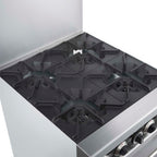 Forno Commerciale 24 Inch Gas Range with 4 Burners