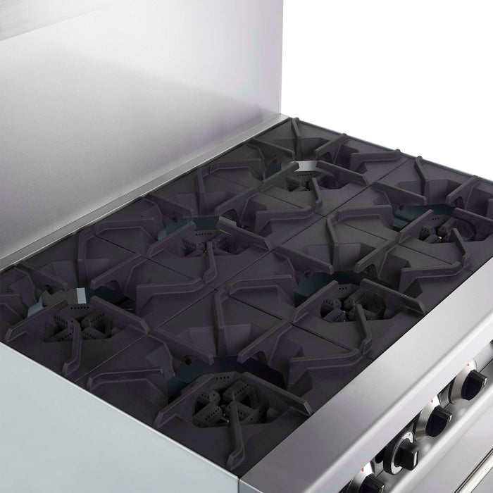 Forno Commerciale 36 Inch Gas Range with 6 Burners