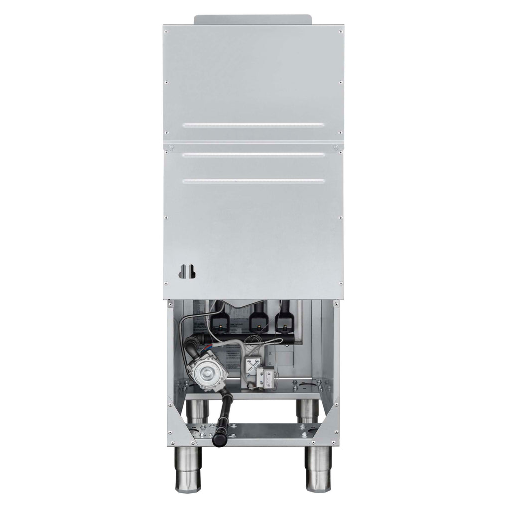 Forno Commerciale Natural Gas Deep Fryer, 3 Burners 90,000 BTU, 40 lbs, Millivolt Control