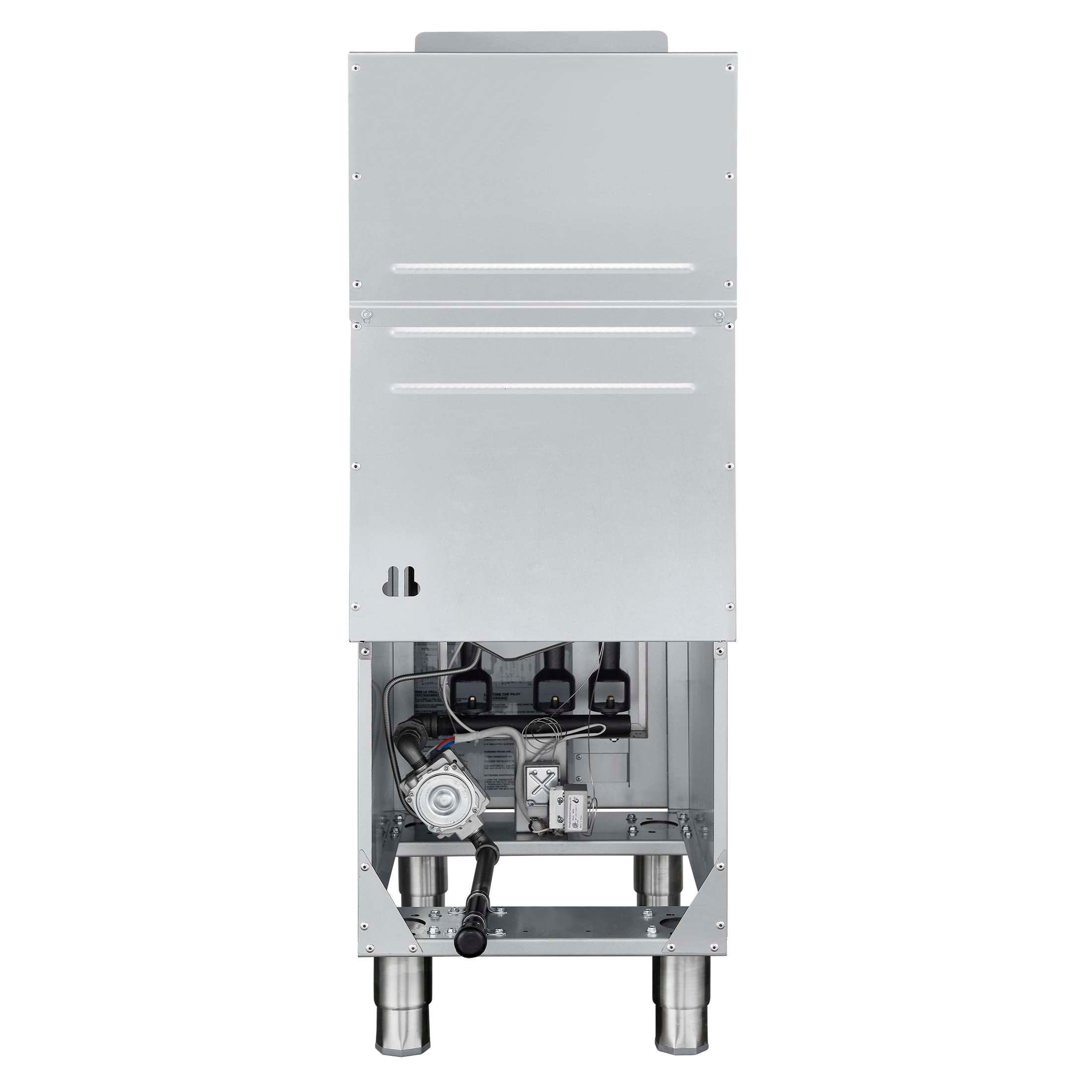 Forno Commerciale Natural Gas Deep Fryer, 3 Burners 90,000 BTU, 40 lbs, Millivolt Control