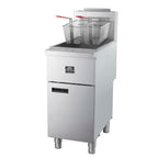 Forno Commerciale Natural Gas Deep Fryer, 3 Burners 90,000 BTU, 40 lbs, Millivolt Control