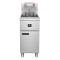 Forno Commerciale Natural Gas Deep Fryer, 3 Burners 90,000 BTU, 40 lbs, Millivolt Control