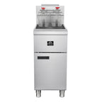 Forno Commerciale Natural Gas Deep Fryer, 3 Burners 90,000 BTU, 40 lbs, Millivolt Control
