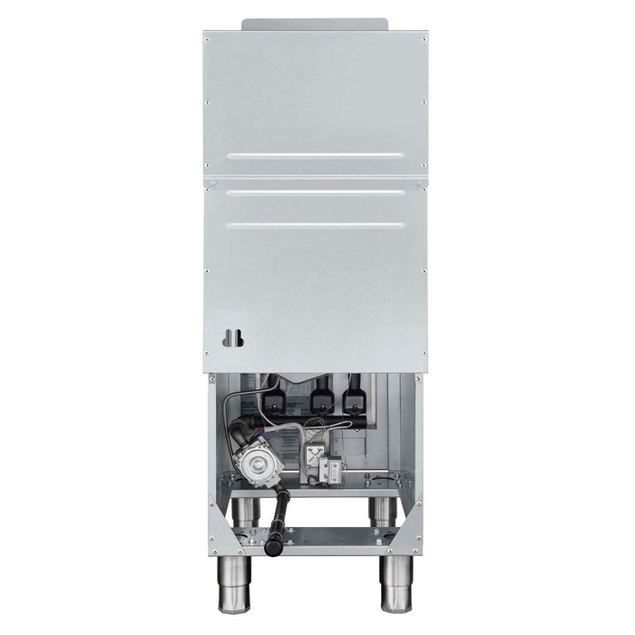 FORNO Commerciale Propane Gas Deep Fryer, 4 Burners 120,000 BTU, 50 lbs Oil Capacity, Millivolt Control