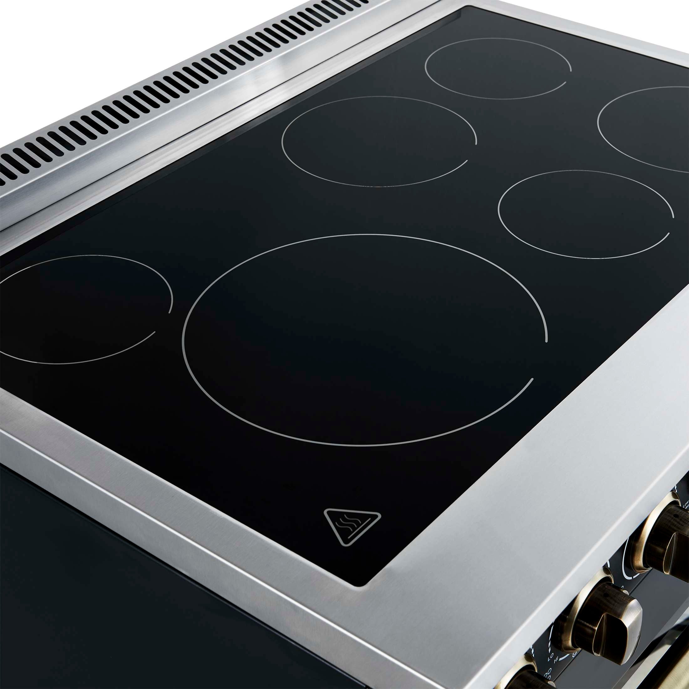 Forno Paolo 36 Inch Black Freestanding Electric Range, Stainless Steel, 5.44 cu.ft, True Convection Oven, Energy Efficient