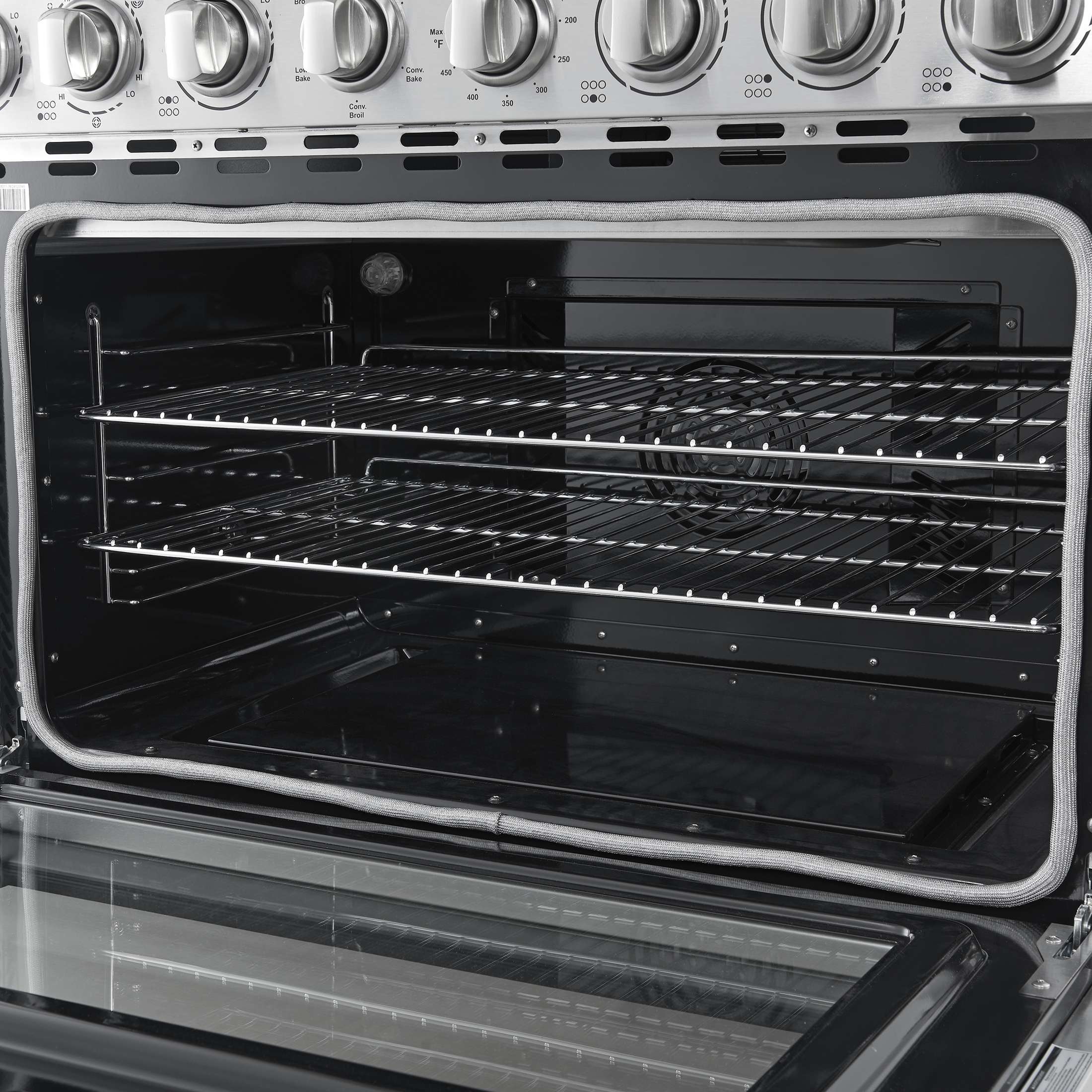 Forno Paolo 36 Inch Freestanding Electric Range, Stainless Steel, 5.44 cu.ft, True Convection Oven, Energy Efficient