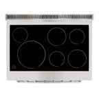 Forno Paolo 36 Inch Freestanding Electric Range, Stainless Steel, 5.44 cu.ft, True Convection Oven, Energy Efficient