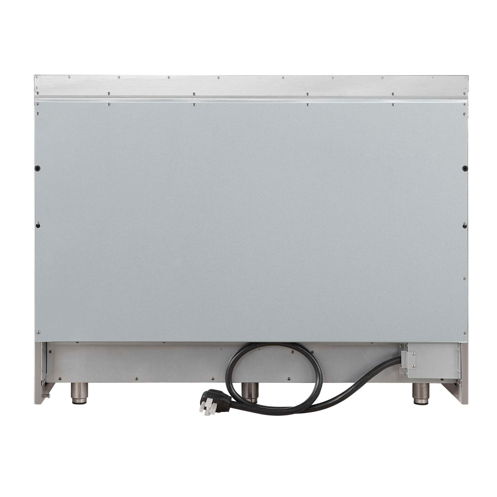 Forno Paolo 48 Inch Freestanding Electric Range, Stainless Steel, 6.7 cu.ft, True Convection Oven, Energy Efficient