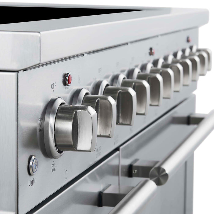 Forno Paolo 48 Inch Freestanding Electric Range, Stainless Steel, 6.7 cu.ft, True Convection Oven, Energy Efficient