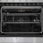 Forno Paolo 48 Inch Freestanding Electric Range, Stainless Steel, 6.7 cu.ft, True Convection Oven, Energy Efficient