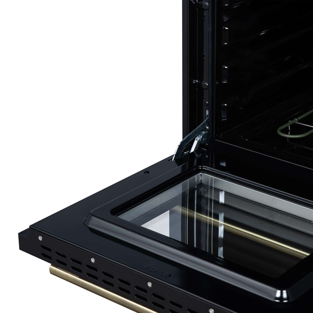 Forno Loiano 24 Inch Freestanding Electric Range in Black