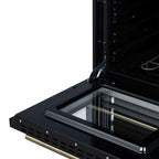 Forno Loiano 24 Inch Freestanding Electric Range in Black
