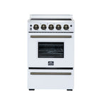 Forno Loiano 24 Inch Freestanding Electric Range in White