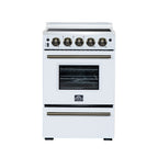 Forno Loiano 24 Inch Freestanding Electric Range in White