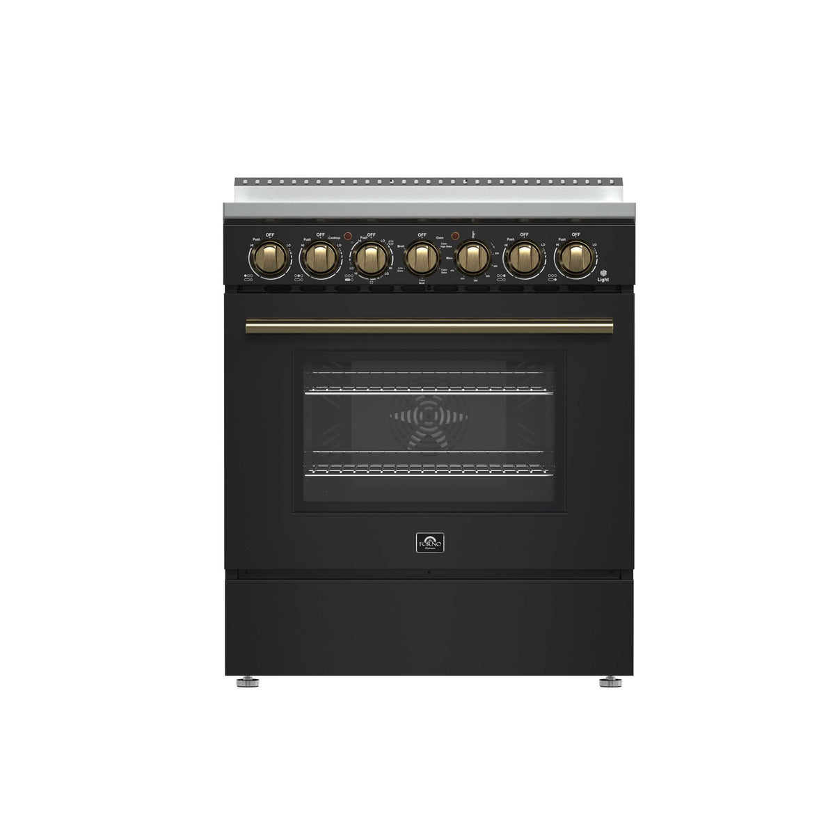Forno Paolo 30-Inch Freestanding Electric Range, Black, 4.38 cu.ft, Tr ...