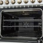 Forno Paolo 30-Inch Freestanding Electric Range, White, 4.38 cu.ft, True Convection Oven, Energy Efficient