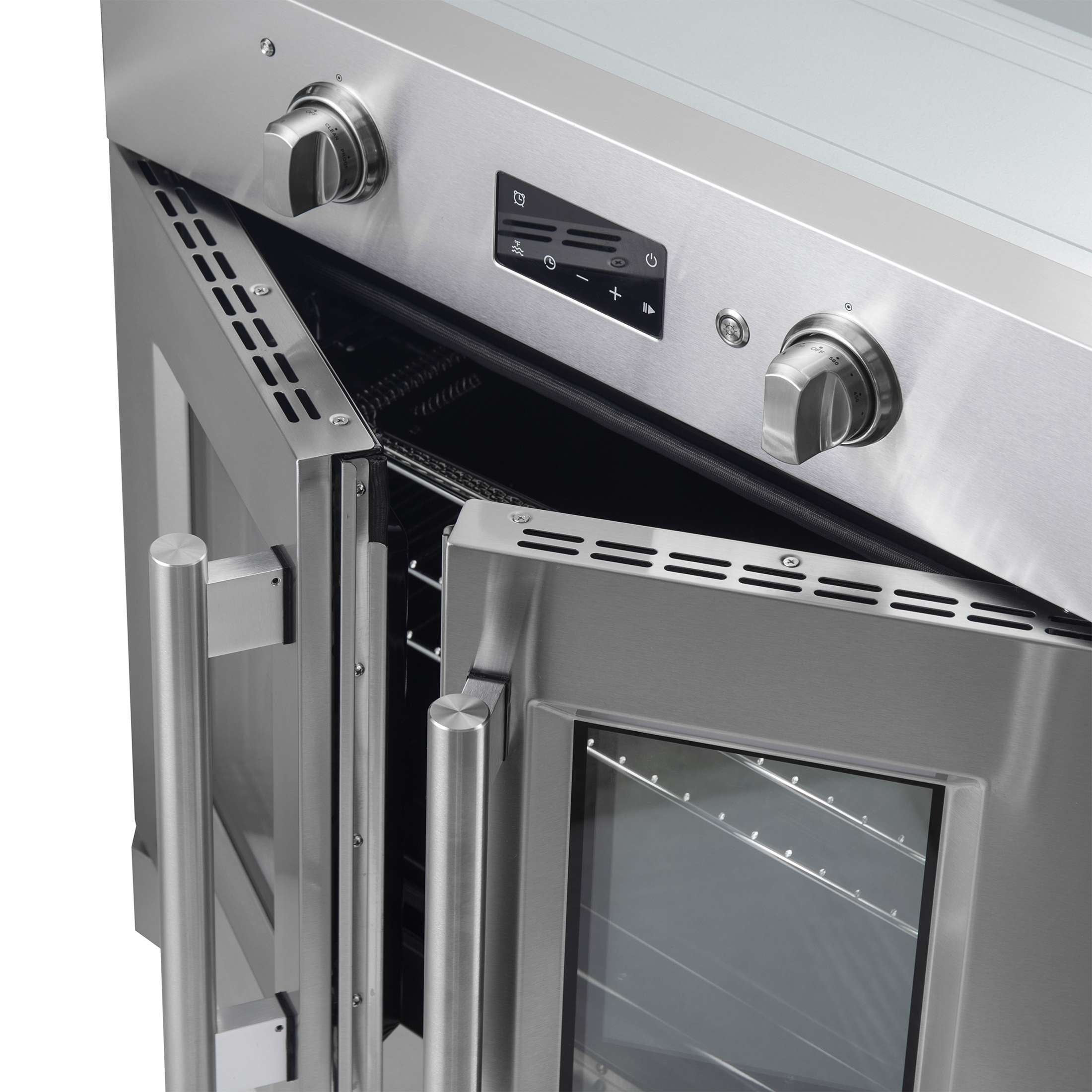 Forno Asti 30-Inch French Door Electric Wall Oven in Stainless Steel, 3.68 cu. ft. True Convection, 3,600W, Air Fry, Sous Vide, Self-Clean