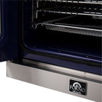 Forno Gallico 30-Inch Electric French Door Wall Oven, Stainless Steel, True Convection, Air Fry, Self-Cleaning
