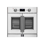 Forno Gallico 30-Inch Electric French Door Wall Oven, Stainless Steel, True Convection, Air Fry, Self-Cleaning