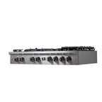 Forno Spezia Alta Qualita 48-Inch Pro-Style Gas Rangetop, Stainless Steel, 8 Sealed Burners, Continuous Cast Iron Grates, High Heat Output