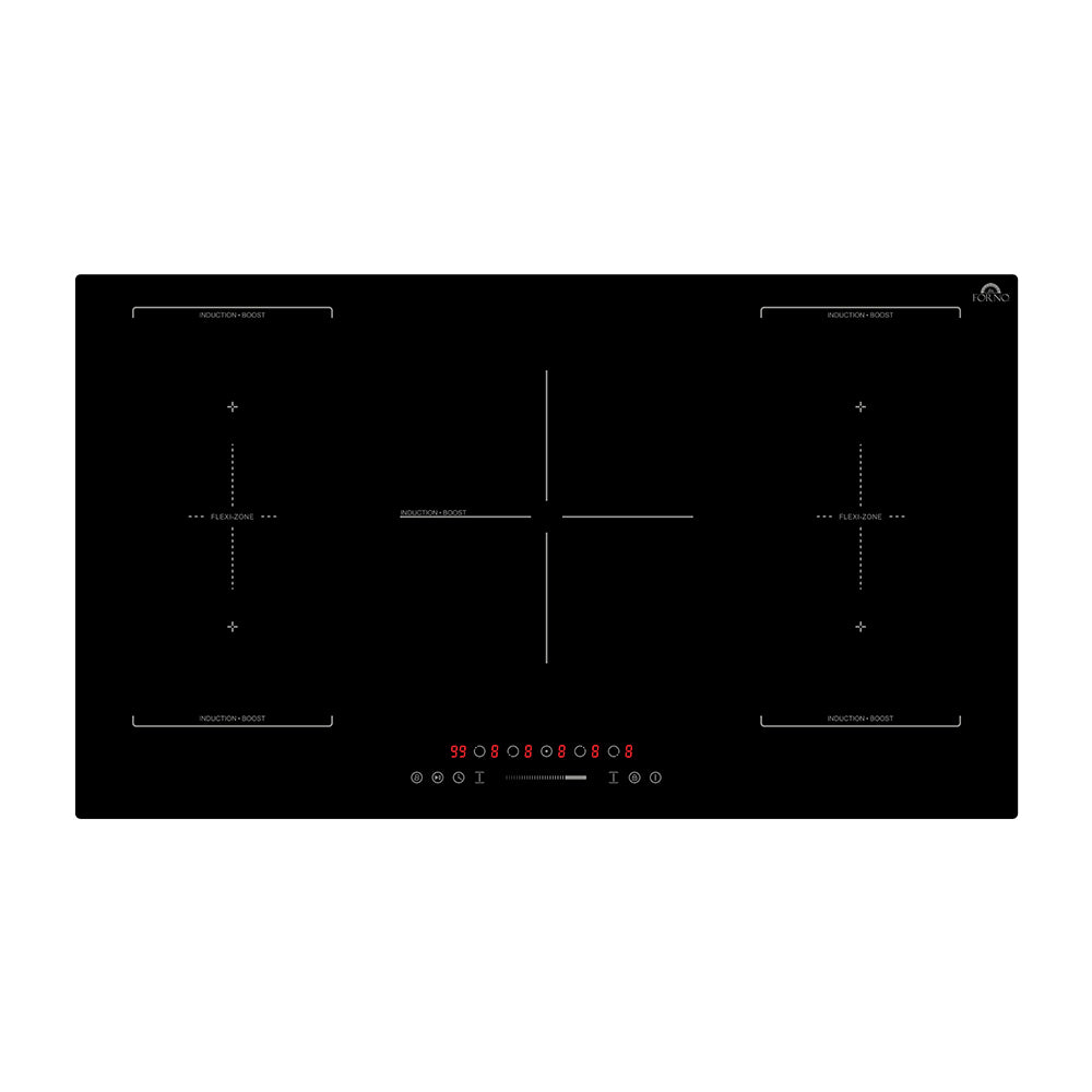Forno Ornonzo 36-Inch Induction Cooktop, 5 Zones, 2 Flex-Zones, 10,200 ...