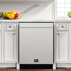 FORNO Premium 3-Piece Kitchen Bundle - 30" Electric Range, French Door Refrigerator, Built-In Dishwasher, Stainless Steel - FBDL-011-01US