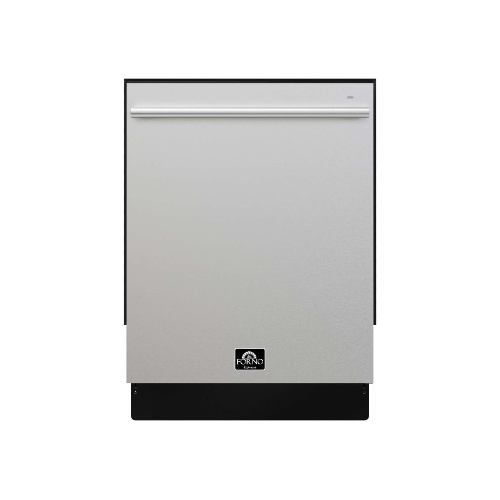 Forno Romano 24-Inch Built-In Dishwasher, Stainless Steel Finish, Stainless Steel Tub, 49 dBA, Energy Star Certified