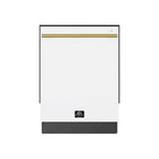 Forno Romano Espresso 24-Inch Built-In Dishwasher, White Finish, Stainless Steel Tub, 49 dBA, Energy Star Certified