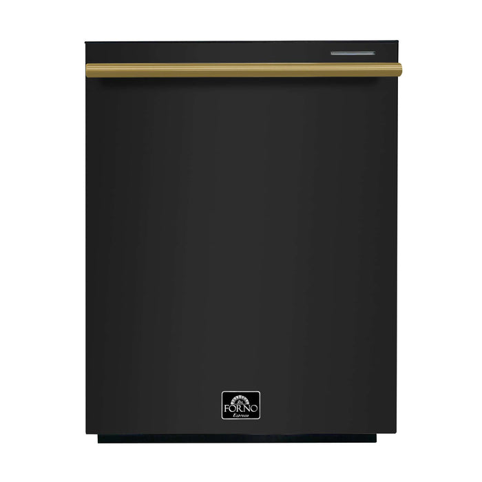 Forno Pozzo 24-Inch Built-In Tall Tub Top Control Dishwasher, Black, 49 dBA, Soil-Sensing Capable, ENERGY STAR